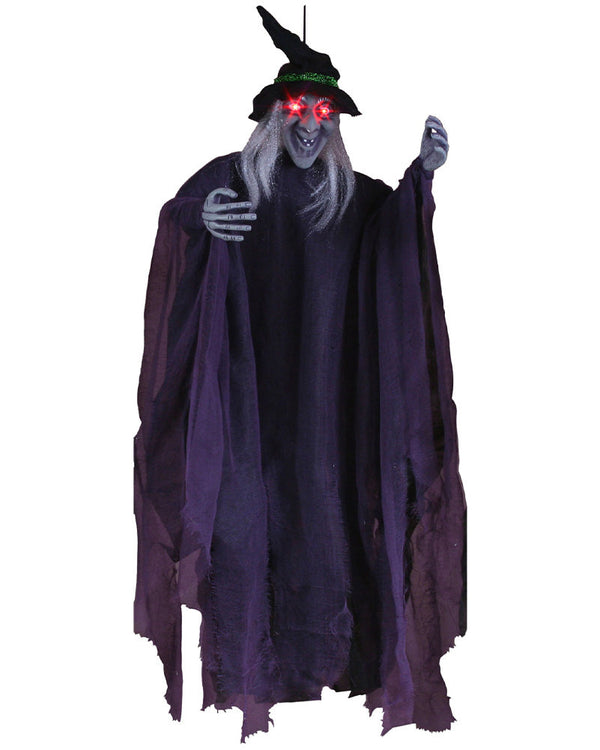 Light Up Hanging Witch Prop 91cm