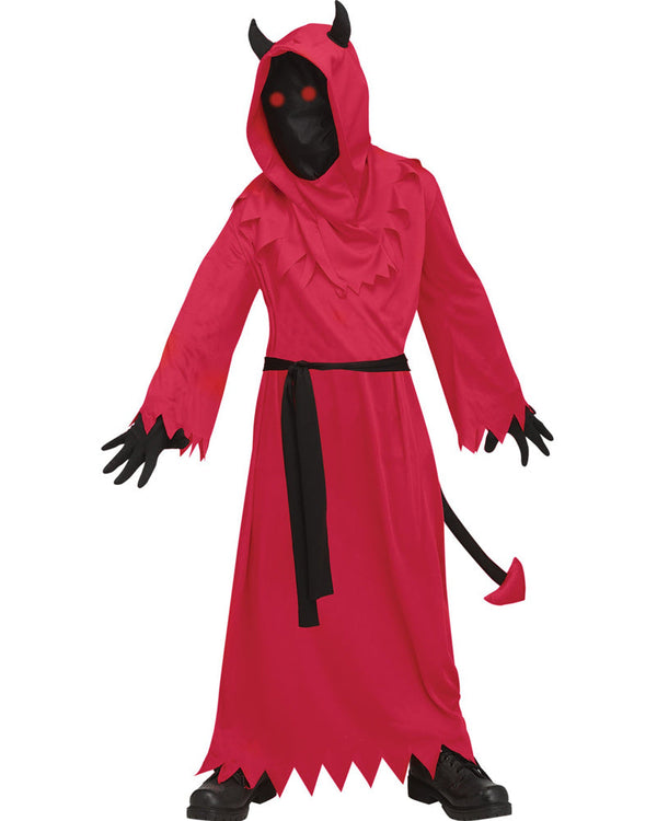 Devil with Light Up Mask Boys Costume