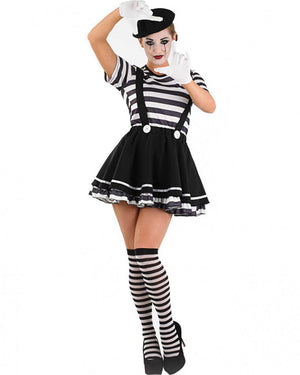 Mime Artist Womens Costume