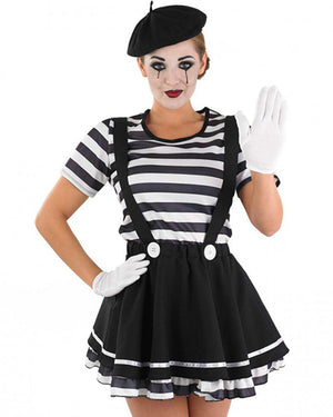 Mime Artist Womens Costume