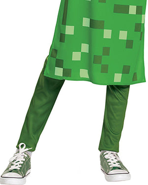 Minecraft Creeper Dress Classic Girls Costume