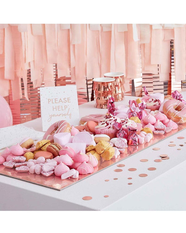 Mix It Up Treat Stand Grazing Table Rose Gold