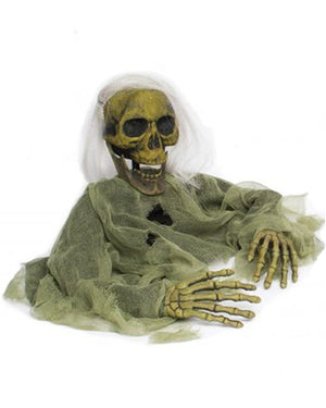 Moss Skeleton Grave Breaker Lawn Ornament