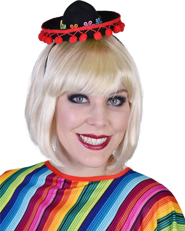 Mini Mexican Hat with Flower Band