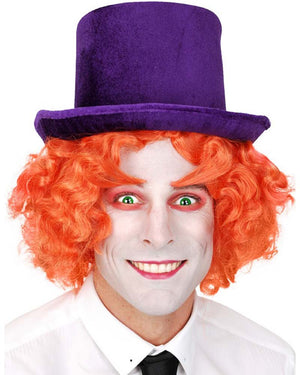 Mad Purple Velvet Top Hat