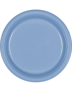 Premium Plastic Plates 26cm 20 Pack - Pastel Blue Pack of 20