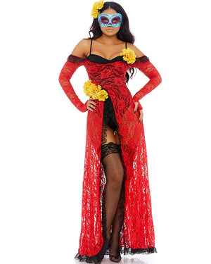 Reina De Muerte Womens Costume