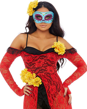 Reina De Muerte Womens Costume