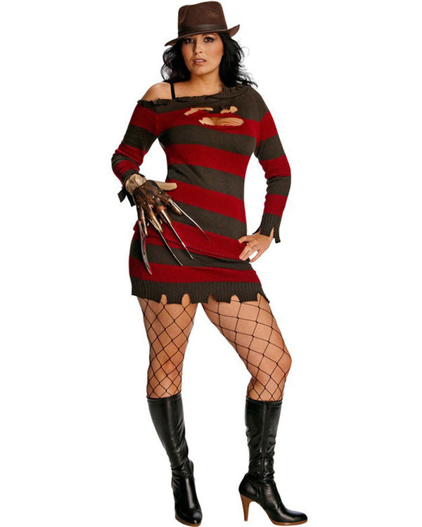 Sexy Miss Krueger Womens Plus Size Costume