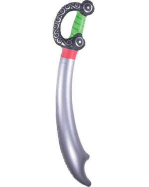 Silver Inflatable Pirate Sword 73cm