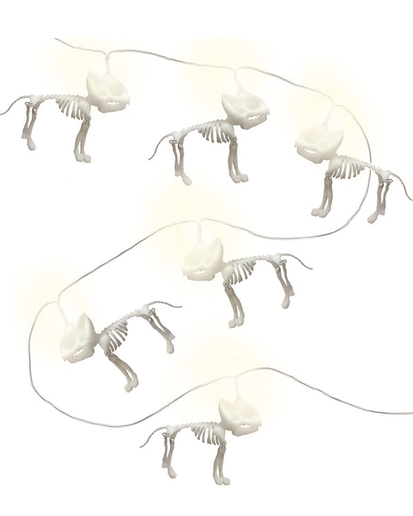 Hell Hound Skeleton Light Up Garland 1.3m