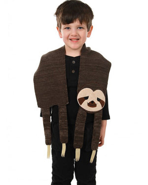 Sleepy Sloth Knit Scarf