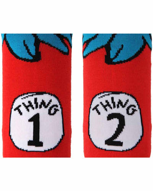 Dr Seuss Thing 1 and 2 Kids Socks