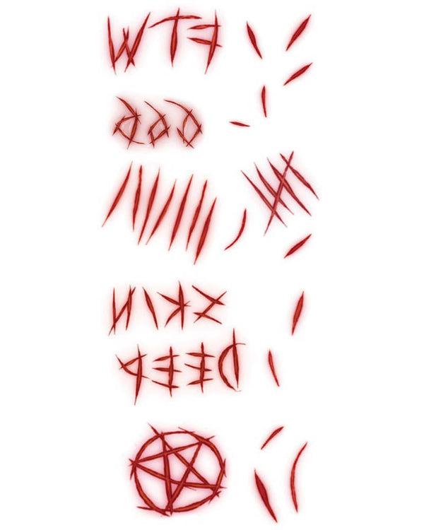 Carving Board FX Temporary Tattoos