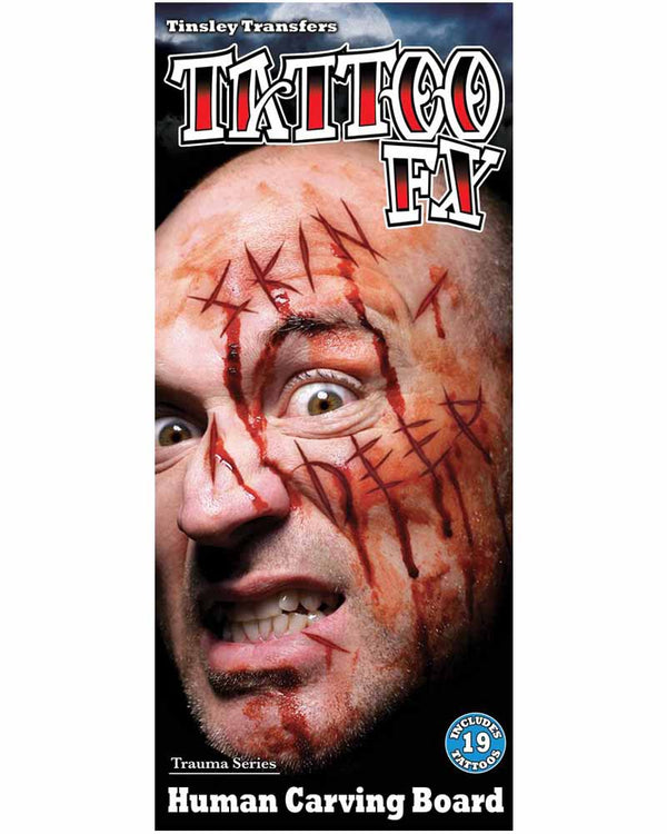 Carving Board FX Temporary Tattoos