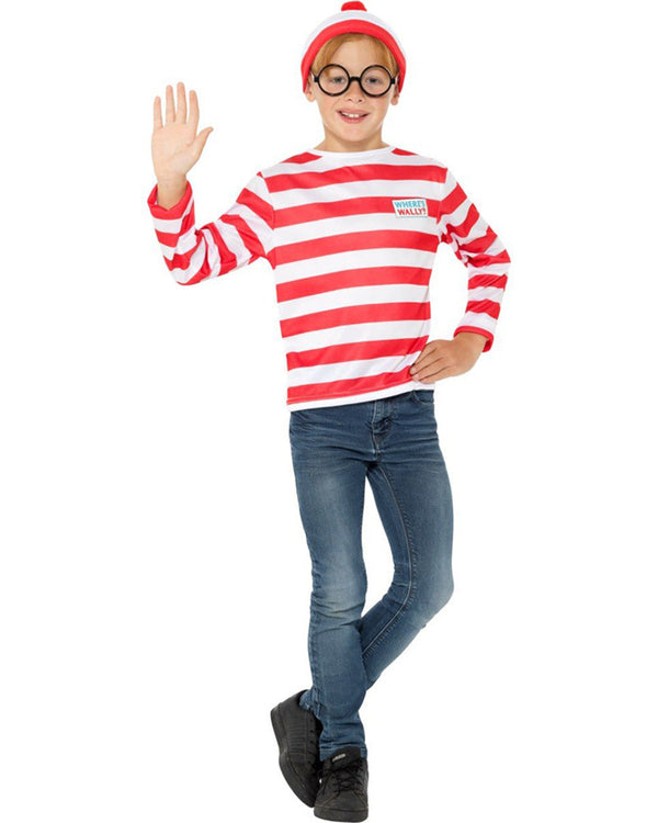 Wheres Wally Kids Top Glasses and Hat Kit