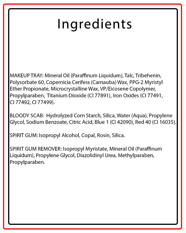 Zipper Face Makeup Kit