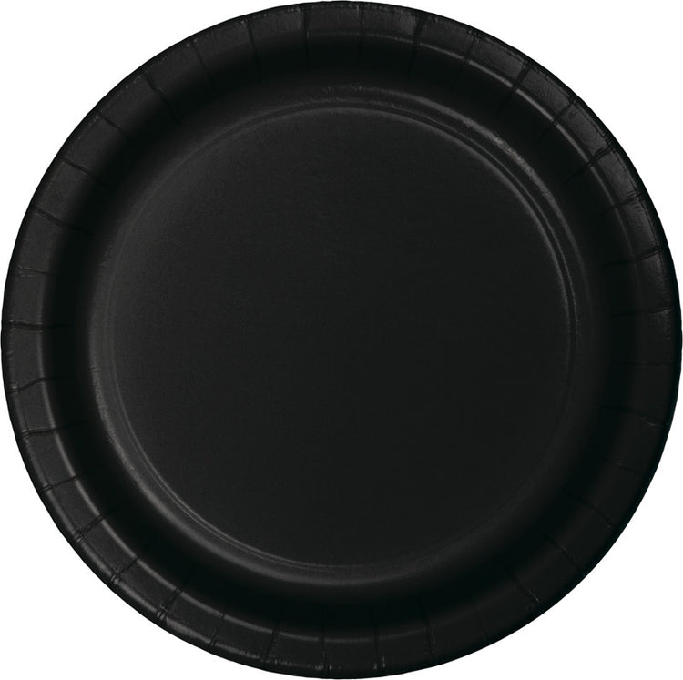 Black Velvet 23cm Paper Plates Pack of 24