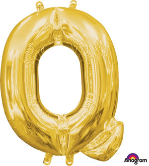 Gold 40cm Letter Q Balloon