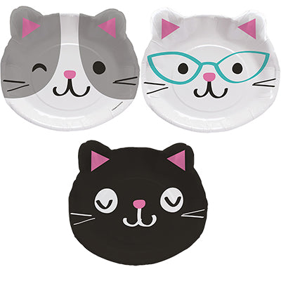 Purrfect Party 20cm Plates Pack of 8