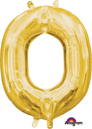 Gold 40cm Letter O Balloon