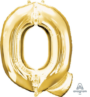 Gold Letter Q Supershape 86cm Balloon