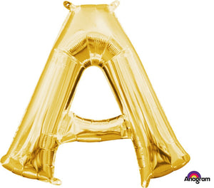 Gold 40cm Letter A Balloon