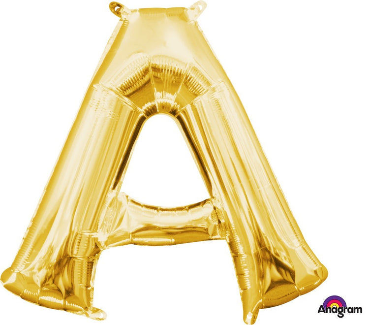 Gold 40cm Letter A Balloon