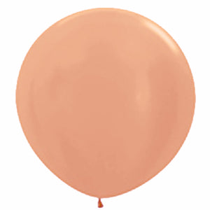 Sempertex 90cm Metallic Rose Gold Latex Balloons 568, 2PK Pack of 2