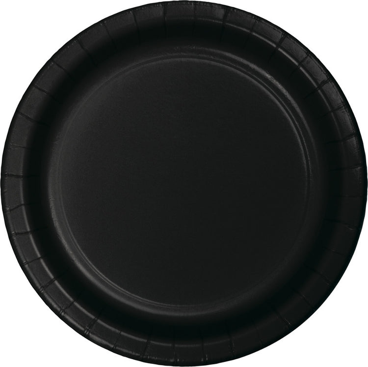 Black Velvet 18cm Paper Plates Pack of 24