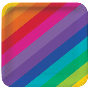 Rainbow 18cm Plates Pack of 8