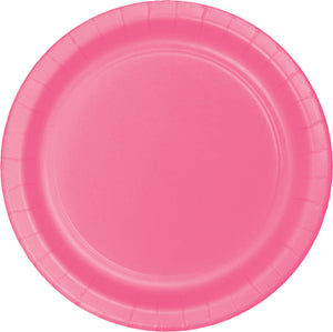 Candy Pink Banquet Plates Paper 26cm Pack of 24