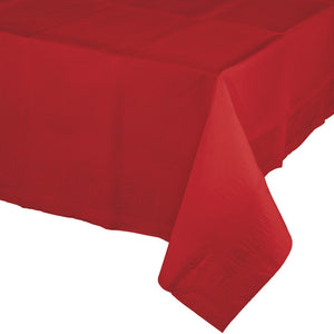 Classic Red Tablecover Plastic 137cm x 274cm
