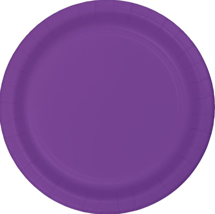 Amethyst Purple Dinner Plates Paper 23cm Pack of 24
