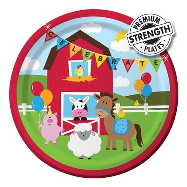 Farmhouse Fun 22cm Plates Pack of 8