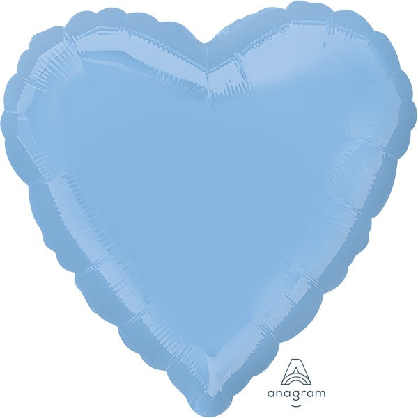 45cm Standard Heart HX Pastel Blue S15