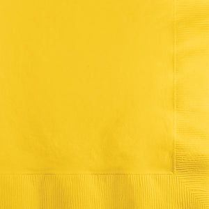 School Bus Yellow Lunch Napkins Pack of 50