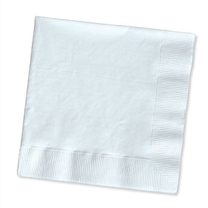 White Lunch Napkins Pack of 50