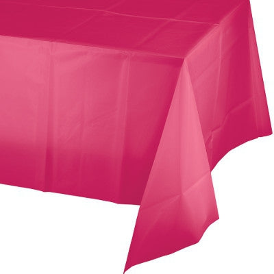 Hot Magenta Tablecover Plastic 137cm x 274cm
