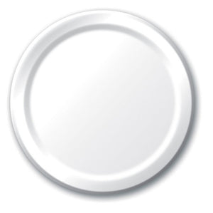 White Dinner Plates Paper 23cm Pack of 24