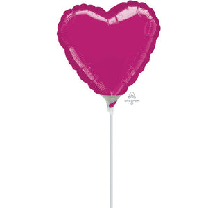 10cm Heart Fuchsia A10
