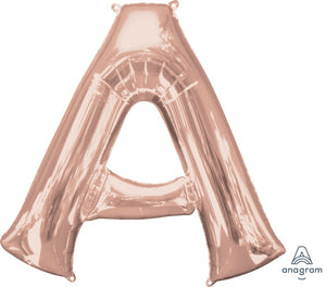 Rose Gold 83cm Letter A Super Shape Balloon