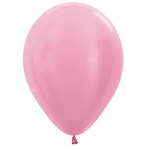 Sempertex 30cm Satin Pearl Pink Latex Balloons 409, 25PK Pack of 25