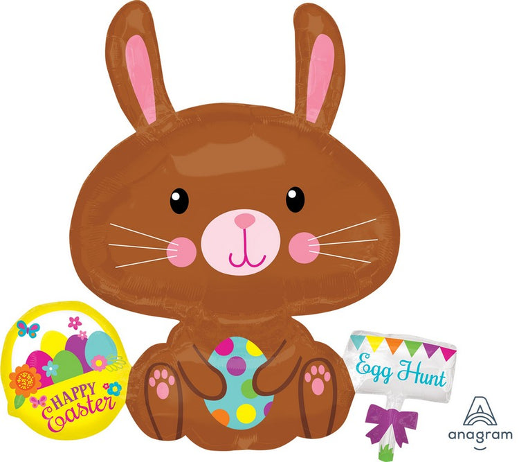 SuperShape XL Happy Easter Bunny with Spotted Egg P35