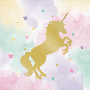 Unicorn Sparkle Lunch Napkins Pack of 16
