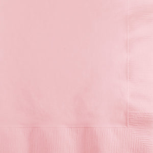 Classic Pink Beverage Napkins Pack of 50