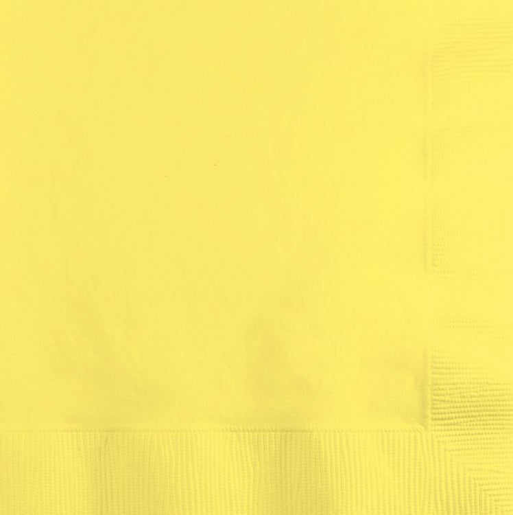 Mimosa Yellow Beverage Napkins Pack of 50