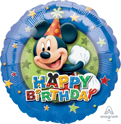 45cm Standard HX Mickey Birthday Stars S60