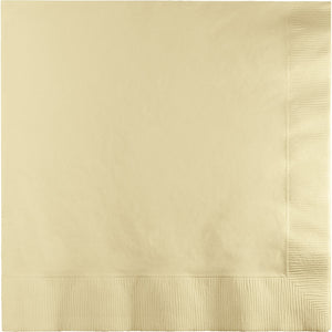 Ivory Beverage Napkins Pack of 50