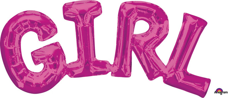 Girl Pink Foil Balloon